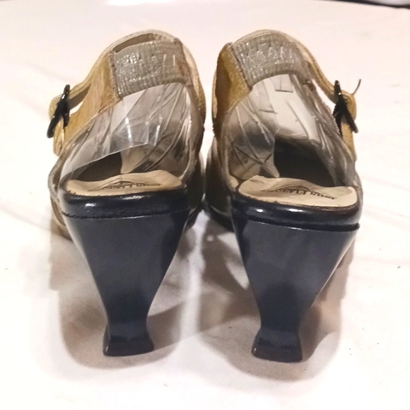 John Fluevog Gold and Black Women's Shoes - Picture 8 of 15